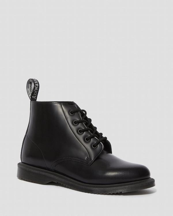 Dr Martens Dámské Kotníkové Boty Emmeline Smooth Černé, CZ-548391